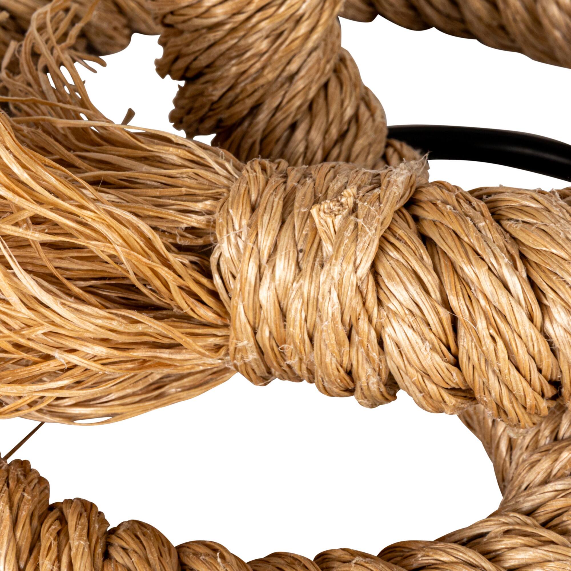 Hello Honey® 26.5" Brown Rope Table Lamp
